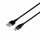 Кабель USB Hoco X52 Sereno Micro 1м 2.4А чорний магнітний для заряджання пристроїв - зображення 1