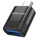 Переходник OTG Borofone BV18 Type-C male USB female USB 3.0 3A 5V черный - изображение 4