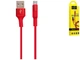 Кабель USB Hoco X26 Micro 1м 2.4А Червоний для заряджання та передачі даних пластик метал - зображення 6