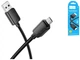 Кабель USB Micro 2.4A 1м чорний ПВХ для заряджання та передачі даних Hoco X113 - зображення 4