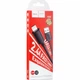 Кабель USB Lightning 2.4A 1м чорний для заряджання та синхронізації Hoco X88 Gratified - зображення 2