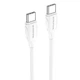 Кабель USB Type-C to Type-C 60Вт 20В 3А 1м Белый Borofone BX84 - изображение 5