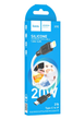 Кабель USB Hoco X90 Lightning 2.4A 1м белый ПВХ для зарядки и передачи данных - изображение 7