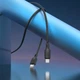 Кабель USB Type-C to Type-C 60W 1м силикон черный Borofone BX113 для быстрой зарядки и передачи данных - изображение 8