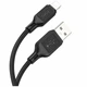 Кабель USB Hoco X90 Lightning 2.4A 1м чорний силіконовий для заряджання та передачі даних - зображення 1