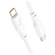 Кабель USB Type-C 100W 2м Hoco X93 Force белый для быстрой зарядки и передачи данных - изображение 3