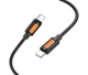 Кабель USB Type-C to Type-C 60W 1м силіконовий чорний Borofone BX114 для швидкого заряджання та передачі даних - зображення 7