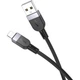 Кабель USB Lightning 2.4A 3м Чорний силікон Hoco X109 для заряджання та передачі даних - зображення 5