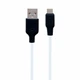 Кабель USB Type-C 1 м 3 А силіконовий чорно-білий Hoco X21 Plus для заряджання та синхронізації - зображення 1