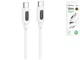 Кабель USB Type-C to Type-C 60W 1м силікон білий для швидкого заряджання та передачі даних Borofone BX114 - зображення 4