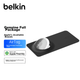 Брелок BELKIN, совместимый с AirTag/AirTag2, крючок для рюкзака, защитный зажим для Apple AirTag, подвеска для трекера, силиконовый грязеотталкивающий противоударный чехол MSC019 черный - изображение 1