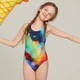 Купальник для девочки Speedo хлоростойкий, синий, размер 34 - изображение 1