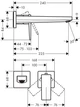 Наружная часть смесителя ванна , раковина HANSGROHE Metropol 32526000 - изображение 2