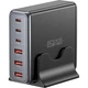 Зарядное устройство Essager 3xUSB-C + 3xUSB-A 85W GaN black (EZC85W-SXB0G-Z) - изображение 1