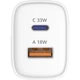Зарядное устройство Sigma 1xUSB-C PD33W + 1xUSB QC3.0 GaN X-power PS33-01 white (4827798527719) - изображение 10