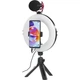 Набор блогера Hama Smartphone Tripod Smart-80 V2, 9.5cм, Bluetooth, LED ring (00004657) - изображение 4
