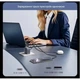 Зарядний пристрій VENTION 1xUSB-C PD70W + 1xUSB QC3.0 22.5W GaN + cable USB-C to USB-C 1.0m 5A gray (TZ-FCGH0-EU) - зображення 3