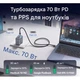 Зарядний пристрій VENTION 1xUSB-C PD70W + 1xUSB QC3.0 22.5W GaN + cable USB-C to USB-C 1.0m 5A gray (TZ-FCGH0-EU) - зображення 5