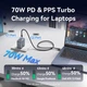 Зарядний пристрій VENTION 2xUSB-C PD70W + 1xUSB QC3.0 22.5W GaN gray (FEXH0-EU) - зображення 10