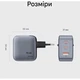 Зарядний пристрій VENTION 1xUSB-C PD70W + 1xUSB QC3.0 22.5W GaN + cable USB-C to USB-C 1.0m 5A gray (TZ-FCGH0-EU) - зображення 8