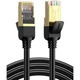 Патч-корд 1м, F/FTP cat 7 RJ-45 black Ugreen (U_11268) - изображение 1