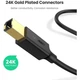 Кабель для принтера USB 2.0 AM/BM 1.5m Black Ugreen (10350) - изображение 2