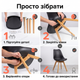 Обеденное кресло Bonro B-487 черное пластиковоый стул с подушкой для кухни офиса кафе буковые ножки до 120кг - изображение 8