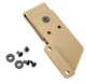 Кліпса ножова для кріплення піхов чохлів фіксованих ножів поворотна койот - зображення 2