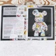 Картина по номерам 40*50 "Беарбрик Riviera Blanca Bearbrick", " Оригами/Origami, набор для росписи, творчества, рисования - изображение 2