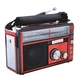 Портативное радио с аккумулятором Golon RX-381 красного цвета USB SD MP3 FM - изображение 2