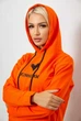 Спортивний костюм жіночий двонитка, колір помаранчевий, 214R1419-007 розмір M - зображення 3