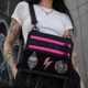 Месенджер тактична сумка для патчів на плече унісекс Cordura 1000D Чорна з рожевим - изображение 14