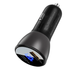 Автомобильное зарядное устройство для ACEFAST B6 63W металлический корпус USB-A USB-C с цифровым дисплеем, Черный (B6) - изображение 2