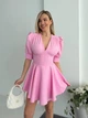Жіночий літній комбінезон-сукня міні Uaclothes 42 Рожевий (like37973-184041349) - зображення 2