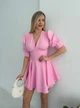 Жіночий літній комбінезон-сукня міні Uaclothes 42 Рожевий (like37973-184041349) - зображення 4