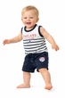 Комплект літній для хлопчика майка і шорти Garden Baby 42070-03 білий з синім 68 - зображення 1