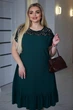 Женское платье с кружевом изумрудное 56-58 р5031.87 - изображение 4