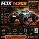 RC машинка MJX 14208 4WD 1:14 до 50 км/ч, 2 аккумулятора, бесколлекторный внедорожник, металлическая подвеска - изображение 1