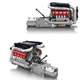 Конструктор Mould King Двигатель V8 Mercedes-Benz, 1169 деталей - изображение 4