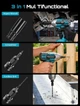 Аккумуляторный ударный гайковерт Seesii WH700 21V 1/2" 650 Нм (2×4.0Ah) - бесщеточный, 6 головок, биты, сверла кейс - изображение 8