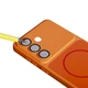 Матовый чехол Skin Feel для Samsung Galaxy S26 с MagSafe и стеклом на камеру Orange - изображение 2