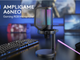 Игровой USB микрофон FIFINE AmpliGame A6NEO RGB конденсаторный для стрима ПК PS5 PS4 Switch ноутбука, сенсорный mute - изображение 6