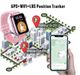 Детские смарт-часы Wonlex KT34 4G GPS WiFi с видеозвонком, SOS, камерой,ІP67, Часы для детей розовые - изображение 5