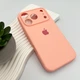 Чохол для смартфона Silicone Full Case AA Camera Protect for Apple iPhone 17 Pro 37,Grapefruit - изображение 4