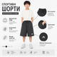 Шорты подростковые KDBB спортивные широкие в стиле baggy, 140, Графит - изображение 5