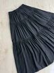 Юбка женская FF-HFQ 1865 длинная ярусная с кружевом талия на резинке one size черная - изображение 6