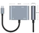 Адаптер 4K USB Type-C 3.1 -> HDMI/VGA/ТВ/USB 3.0/USB-C/OTG конвертер 5Gbps Серый - зображення 7
