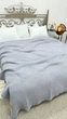Вафельное покрывало Malloory Home Антиаллергенное 200х230см Светло-серый - изображение 6