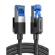 Патч-корд 1.5м, S/FTP cat 7 RJ-45 COPPER black Ugreen (U_80430) - изображение 1