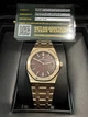 Часы в стиле Audemars Piguet ROYAL OAK 33mm/ Brown Dial, 18K Rose Gold - изображение 5